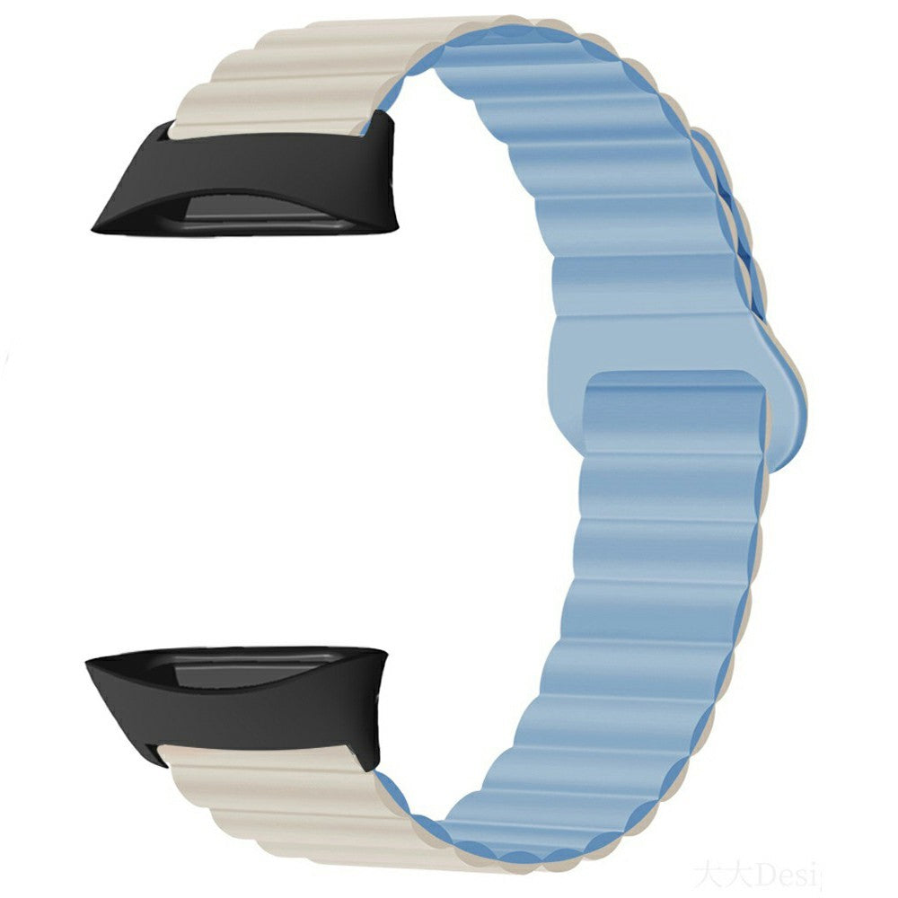 Polar Vantage Silicone Watch Band Dual Color Magnetic Wrist Strap - Starlight+Blue#serie_6