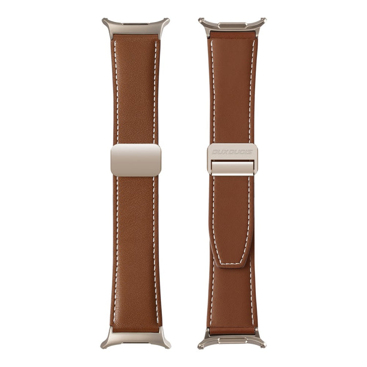 DUX DUCIS YA Series for Samsung Galaxy Watch Ultra 47mm Genuine Cow Leather Strap Magnetic Band - Brown#serie_2