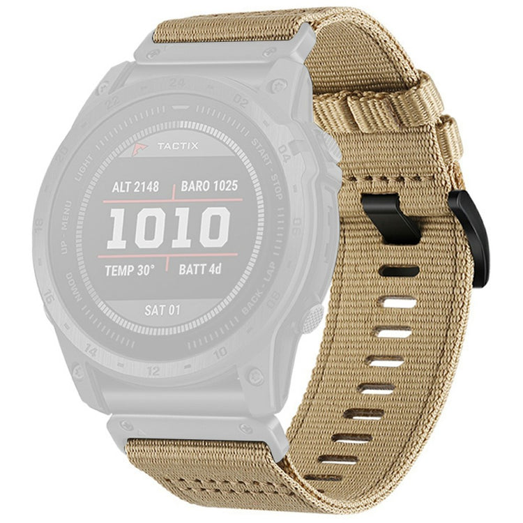 Watchband for Garmin Fenix 8 Universal 22mm Quick Release Nylon Canvas Watch Strap - Khaki#serie_5