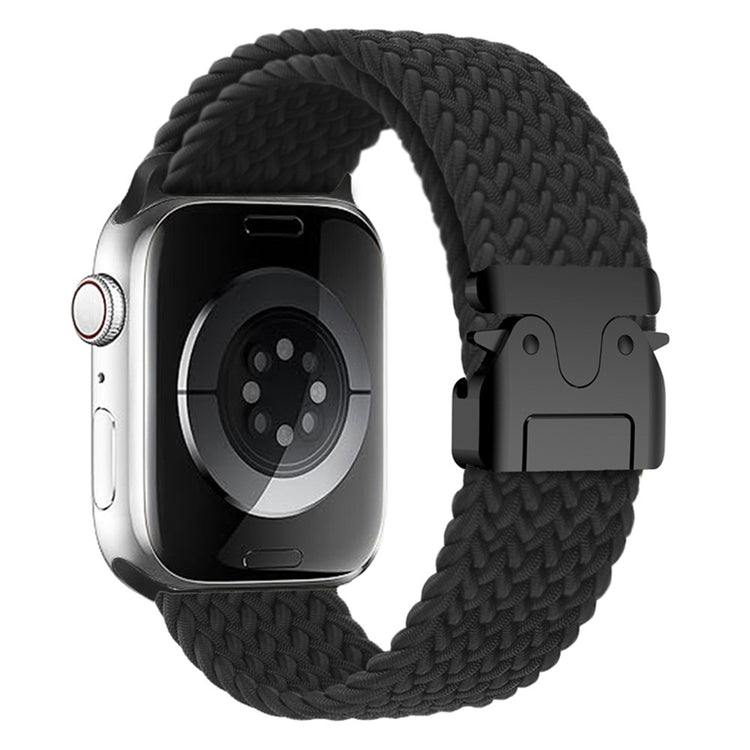 Strap Apple Watch Series 41mm - 40mm - 38mm Woven Watch Band - Black#serie_14