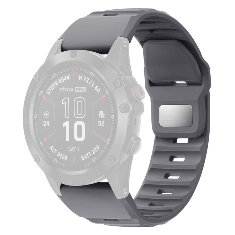 26mm Silicone Band Garmin Fenix 8 51mm / Enduro 3 / Enduro 2 Quick Release Watch Strap - Grey#serie_5