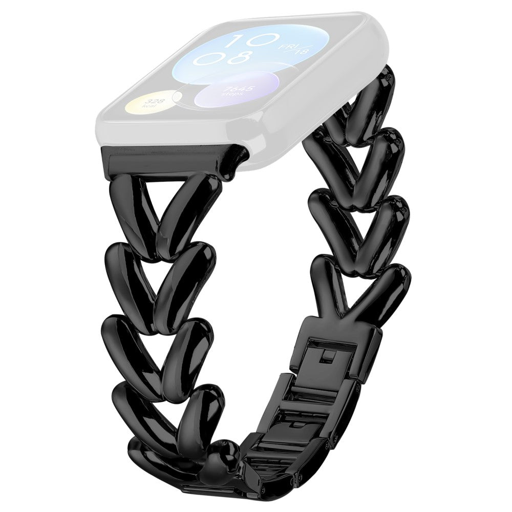 Zinc Alloy Watch Band Xiaomi Redmi Watch 4 Twisted Metal Watch Strap Replacement - Black#serie_2