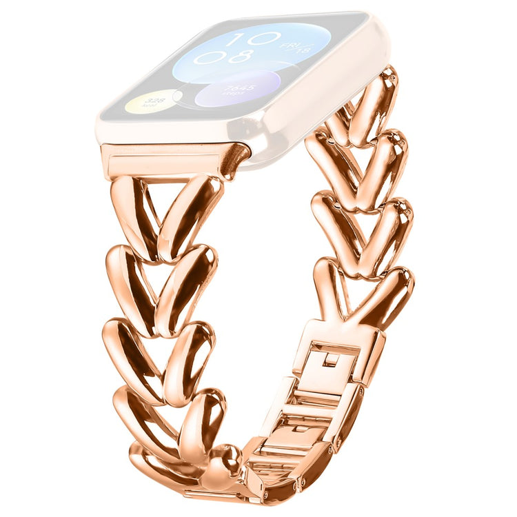Zinc Alloy Watch Band Xiaomi Redmi Watch 4 Twisted Metal Watch Strap Replacement - Rose Gold#serie_4