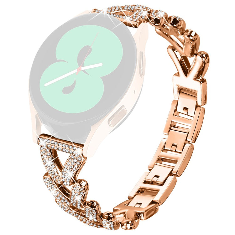 Metal Twisted Watch Band Rhinestone Decor Huawei Watch GT 2 42mm Watch Strap - Rose Gold#serie_3