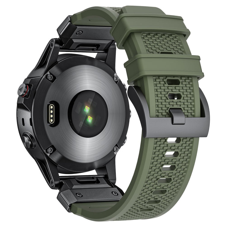 22mm Rubber Strap Garmin Fenix 8 47mm / Fenix E 47mm / Quatix 7 Pro Universal Watch Band - Army Green#serie_3