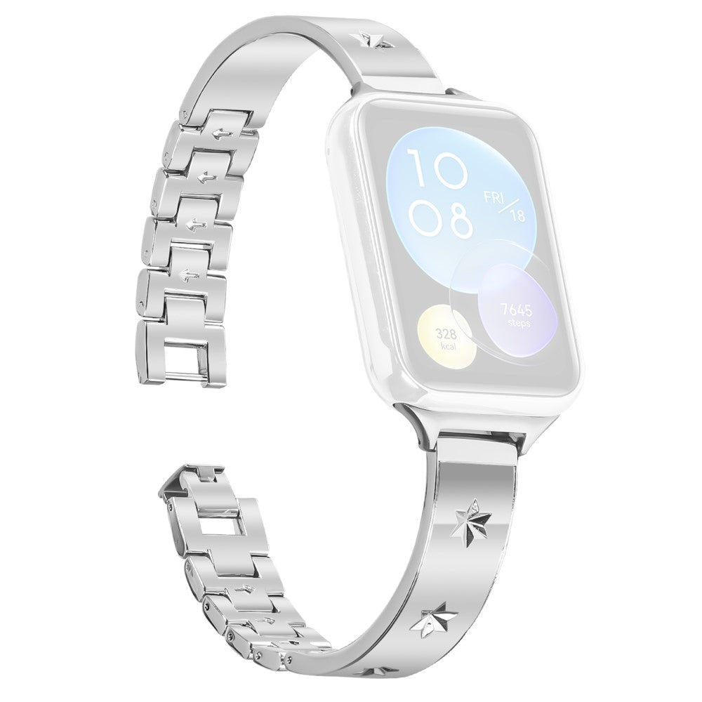 Xiaomi Smart Band 8 Pro Replacement Strap Metal Watch Band Snowflake Pattern, Silver#serie_1