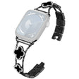 Mega Hållbart Apple Smartwatch Metall Och Strass Universell Armband