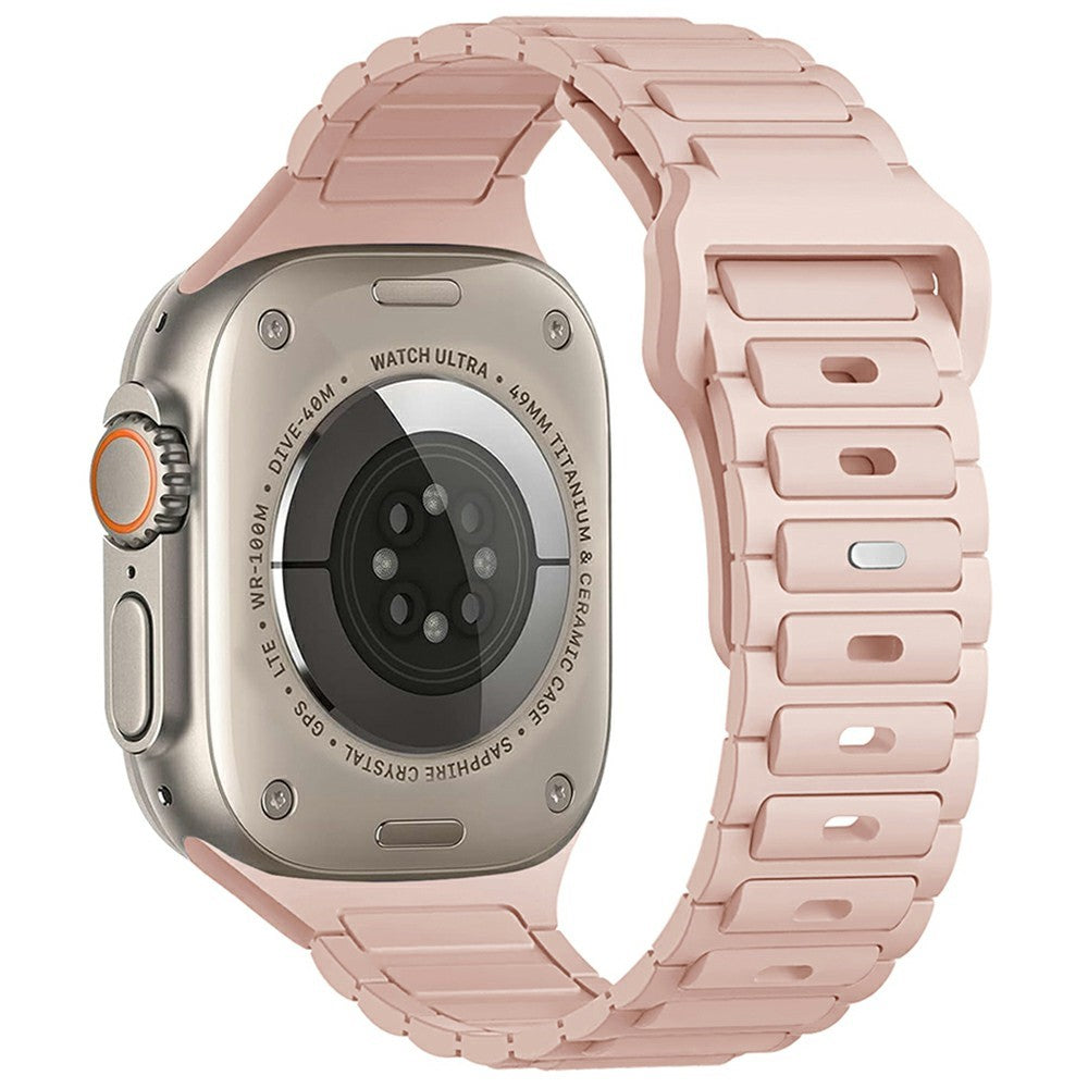 KALEBOL Watch Strap Apple Watch Series 10 46mm Three Bead Silicone Band - Pink#serie_5