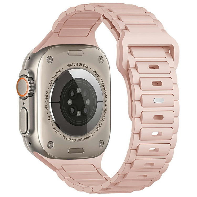 KALEBOL Watch Strap Apple Watch Series 10 46mm Three Bead Silicone Band - Pink#serie_5