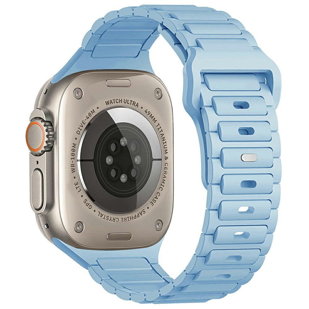 KALEBOL Watch Strap Apple Watch Series 10 46mm Three Bead Silicone Band - Baby Blue#serie_6