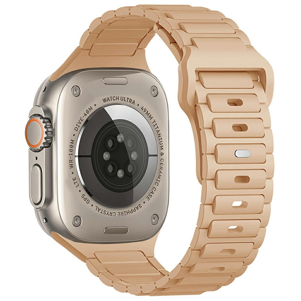 KALEBOL Watch Strap Apple Watch Series 10 46mm Three Bead Silicone Band - Milk Tea#serie_9