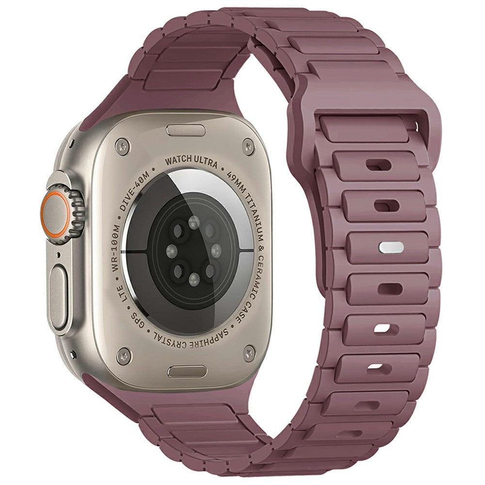 KALEBOL Watch Strap Apple Watch Series 10 46mm Three Bead Silicone Band - Smoky Purple#serie_14