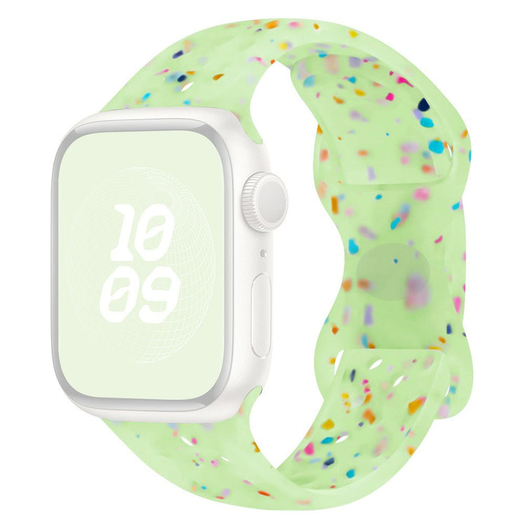 KALEBOL 22mm Silicone Strap Samsung Galaxy Watch3 45mm / Watch 46mm / Huawei Watch GT 5 / 5 Pro Butterfly Clasp Watch Band - Transparent Green#serie_10