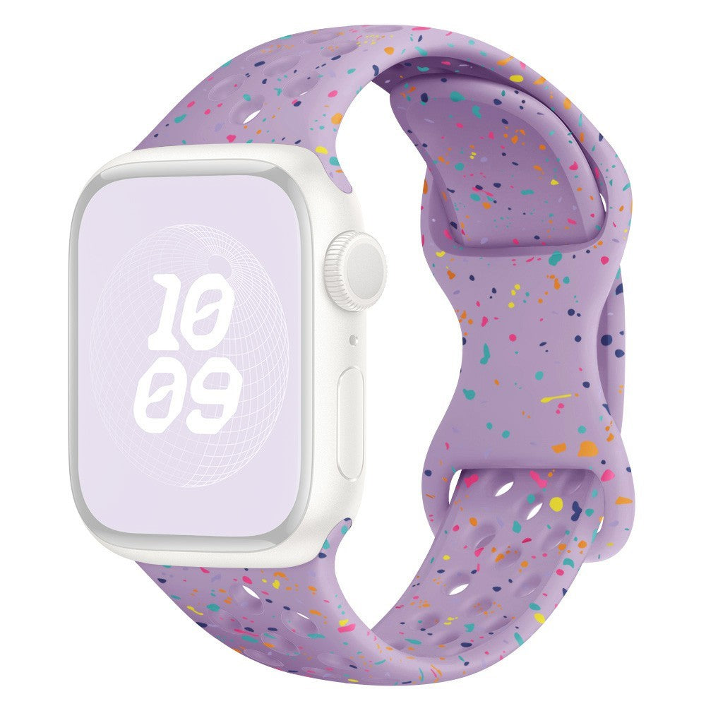 KALEBOL 22mm Silicone Strap Samsung Galaxy Watch3 45mm / Watch 46mm / Huawei Watch GT 5 / 5 Pro Butterfly Clasp Watch Band - Light Purple#serie_13