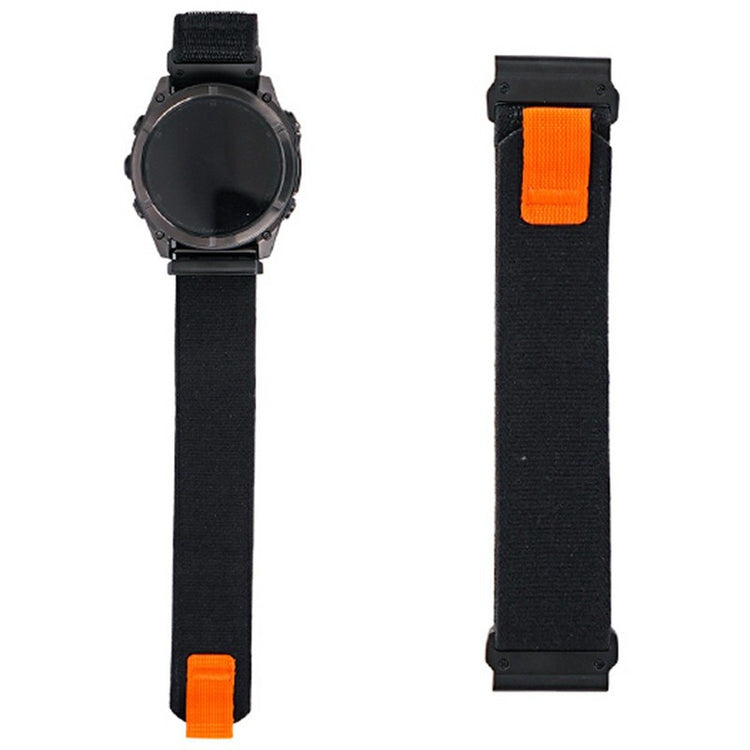 KALEBOL 26mm Watch Band Garmin Fenix 7X / Fenix 7X Pro / Epix Pro 51mm Magic Tape Nylon Loop Wrist Strap - Black#serie_6