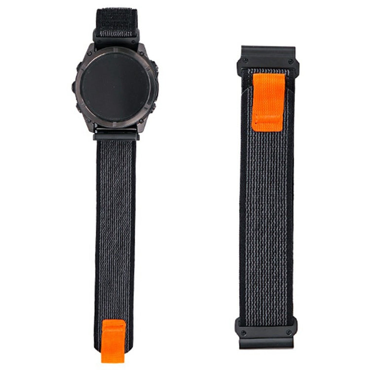 KALEBOL 26mm Watch Band Garmin Fenix 7X / Fenix 7X Pro / Epix Pro 51mm Magic Tape Nylon Loop Wrist Strap - Starlight Black#serie_10