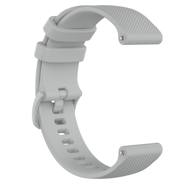 22mm Watch Strap Samsung Galaxy Watch3 45mm / Asus Zenwatch Silicone Band Grid Texture - Grey#serie_5
