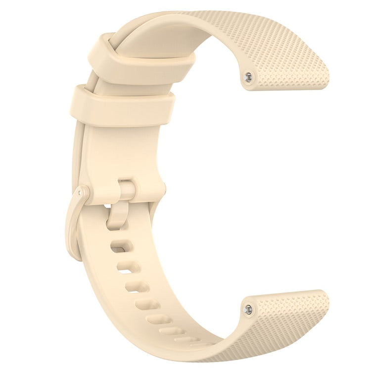 22mm Watch Strap Samsung Galaxy Watch3 45mm / Asus Zenwatch Silicone Band Grid Texture - Beige#serie_9