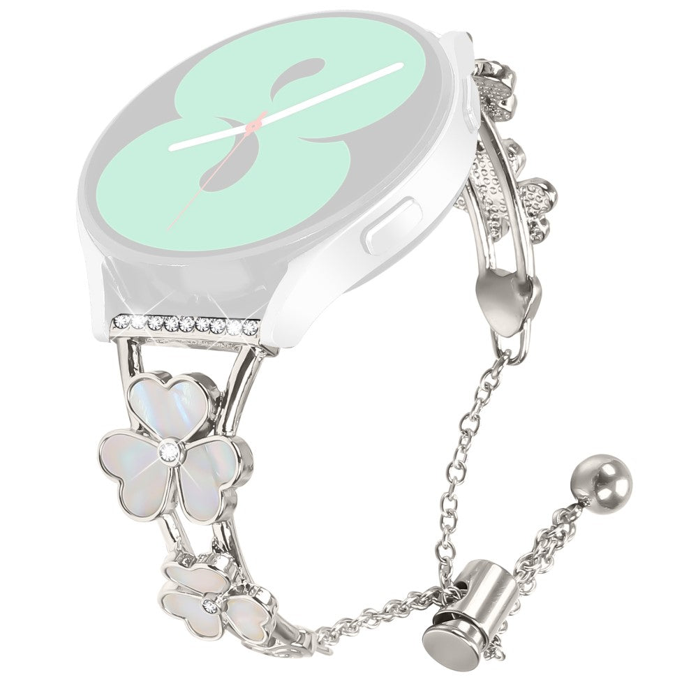Garmin Forerunner 245 / 245 Music Watchband Heart Clover Decor Zinc Alloy Metal Strap - Starlight#serie_4