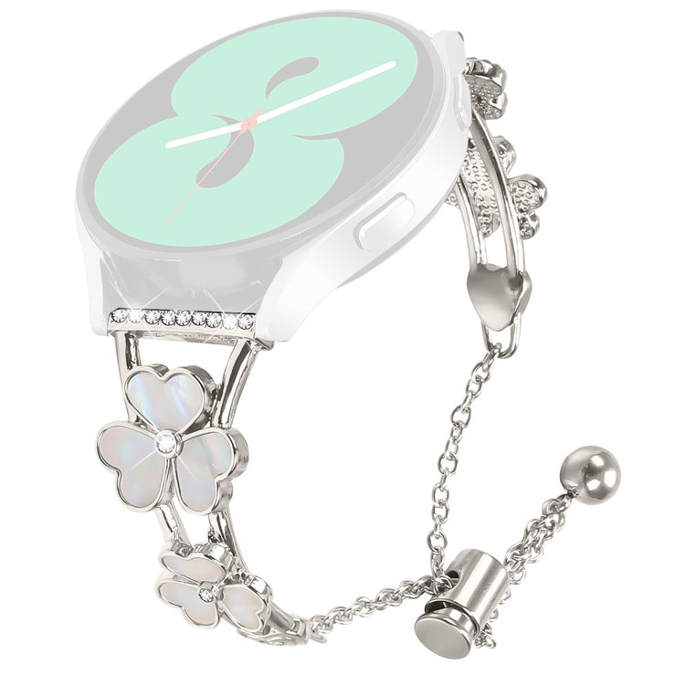 Garmin Forerunner 245 / 245 Music Watchband Heart Clover Decor Zinc Alloy Metal Strap - Starlight#serie_4