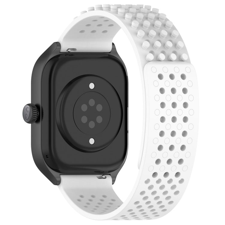 KALEBOL 22mm Silicone Strap Samsung Galaxy Watch3 45mm / Huawei Watch GT 5 46mm / GT 5 Pro 46mm Flat Push Type Watch Band - White#serie_12