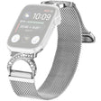 Mega Härligt Apple Smartwatch Metall Och Strass Universell Armband