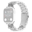 Suveränt Apple Smartwatch Metall Och Strass Universell Armband