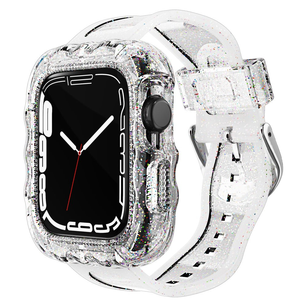 Stilren Silikone Universal Rem passer til Apple Smartwatch - Gennemsigtig#serie_2