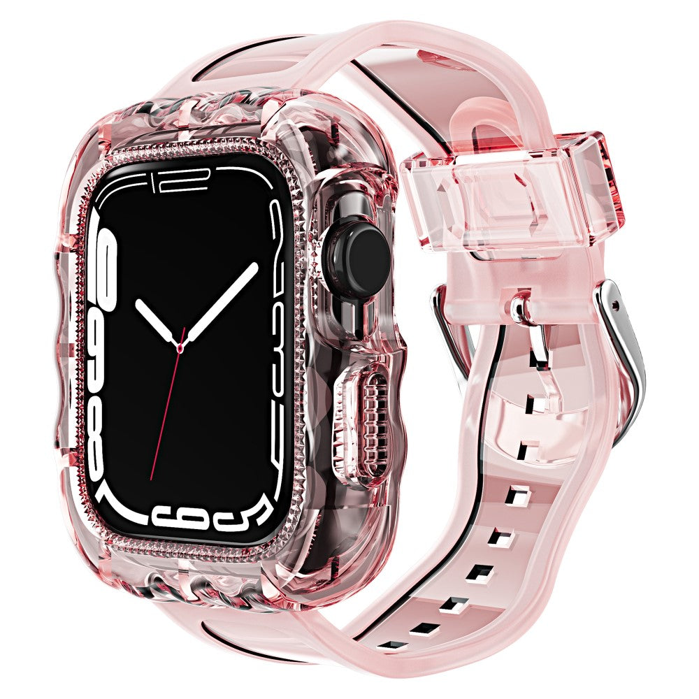 Stilren Silikone Universal Rem passer til Apple Smartwatch - Pink#serie_3