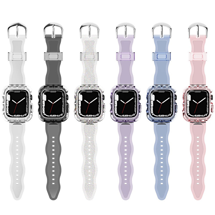 Stilren Silikone Universal Rem passer til Apple Smartwatch - Pink#serie_3