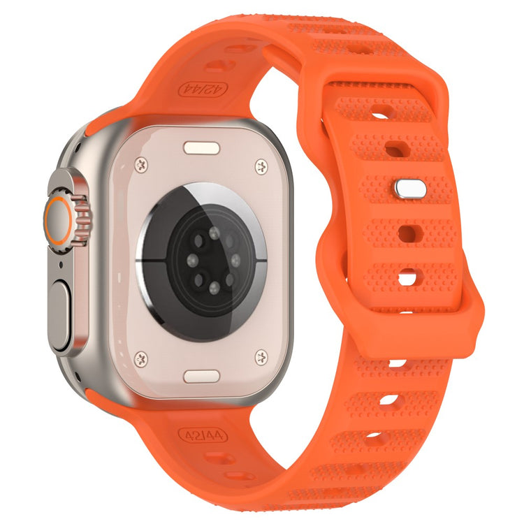 Mega Kønt Silikone Universal Rem passer til Apple Smartwatch - Orange#serie_2