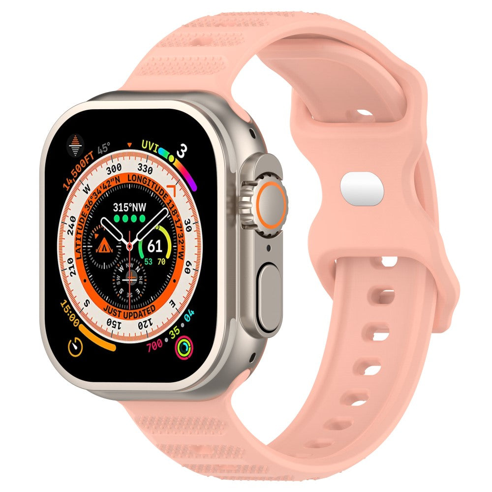 Mega Kønt Silikone Universal Rem passer til Apple Smartwatch - Pink#serie_3