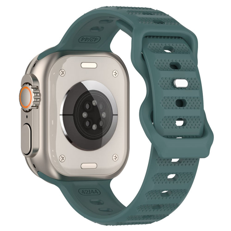 Mega Kønt Silikone Universal Rem passer til Apple Smartwatch - Grøn#serie_4