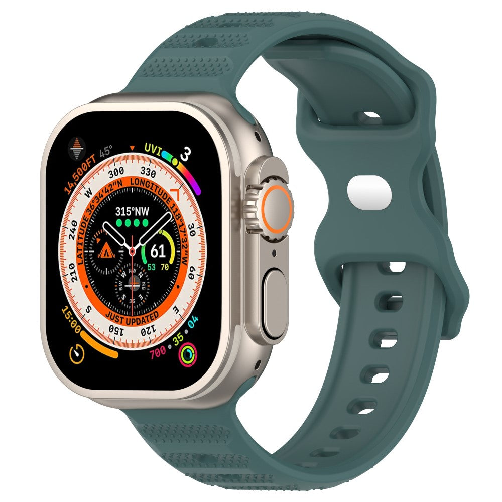 Mega Kønt Silikone Universal Rem passer til Apple Smartwatch - Grøn#serie_4