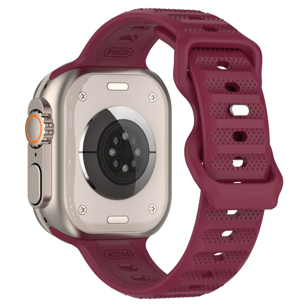 Mega Kønt Silikone Universal Rem passer til Apple Smartwatch - Rød#serie_6