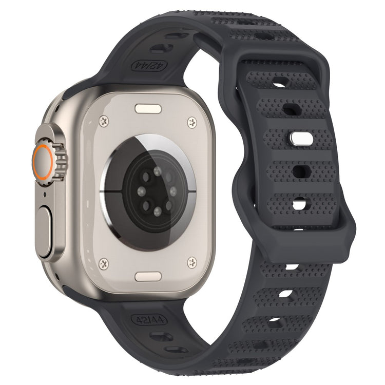 Mega Kønt Silikone Universal Rem passer til Apple Smartwatch - Sølv#serie_8