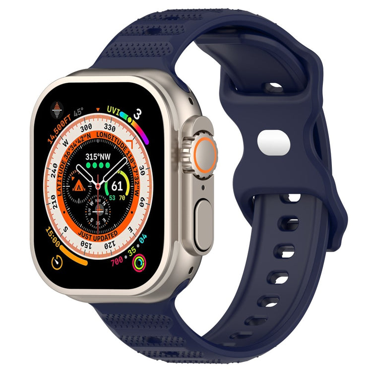 Mega Kønt Silikone Universal Rem passer til Apple Smartwatch - Blå#serie_9