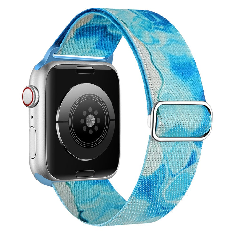 Mega Kønt Metal Og Nylon Universal Rem passer til Apple Smartwatch - Blå#serie_2