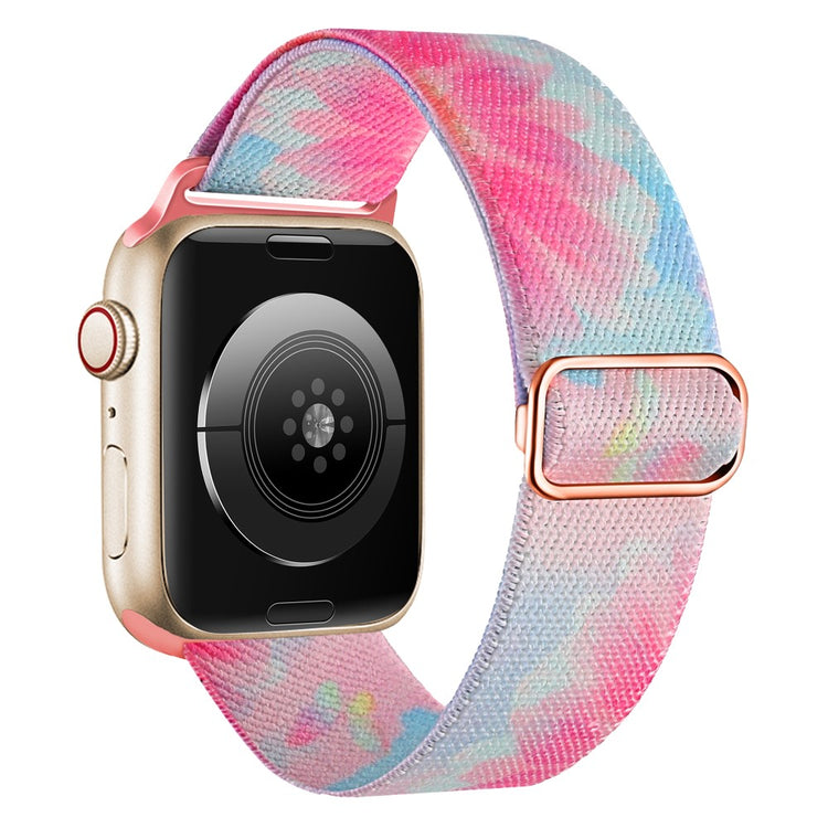 Mega Kønt Metal Og Nylon Universal Rem passer til Apple Smartwatch - Pink#serie_3