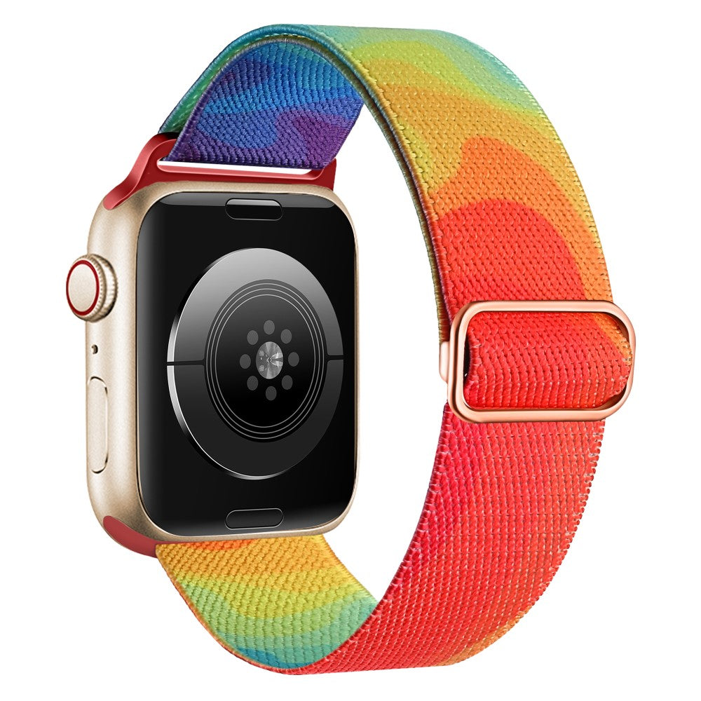 Mega Kønt Metal Og Nylon Universal Rem passer til Apple Smartwatch - Flerfarvet#serie_8