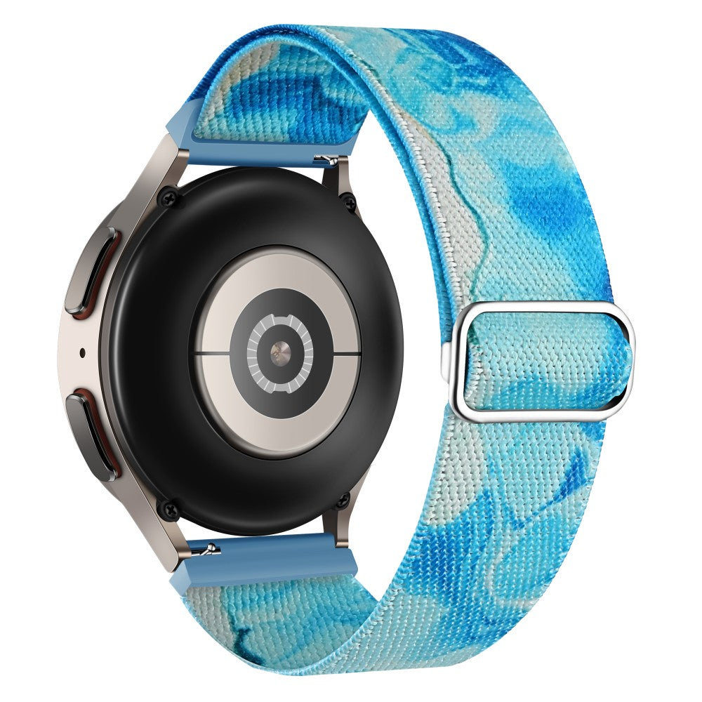 Super Godt Metal Og Nylon Universal Rem passer til Smartwatch - Blå#serie_1