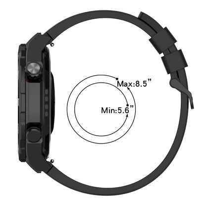 Superflot Metal Og Silikone Universal Rem passer til Smartwatch - Grøn#serie_7