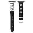 Apple Smartwatch Metall Och Konstläder Universell Armband