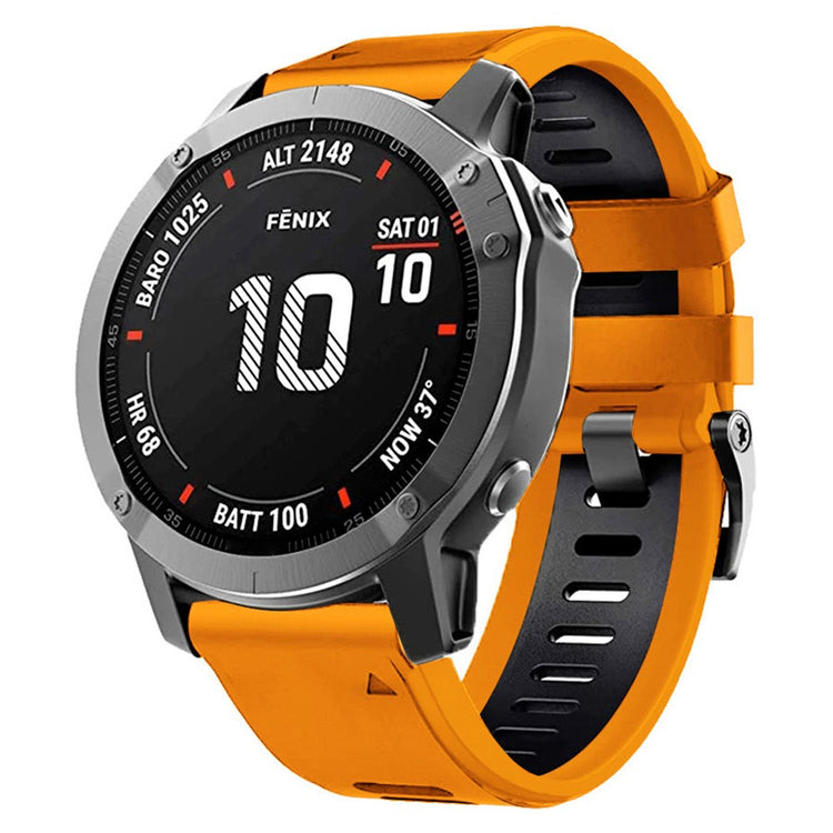 Meget Fantastisk Metal Og Silikone Universal Rem passer til Smartwatch - Orange#serie_1