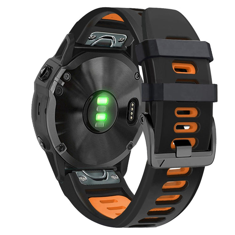 Meget Fantastisk Metal Og Silikone Universal Rem passer til Smartwatch - Orange#serie_2