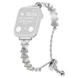 Sött Apple Smartwatch Metall Och Strass Universell Armband
