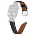 Apple Smartwatch Konstläder Och Strass Universell Armband
