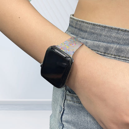 Sejt Silikone Universal Rem passer til Apple Smartwatch - Gennemsigtig#serie_5