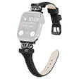 Apple Smartwatch Konstläder Och Strass Universell Armband