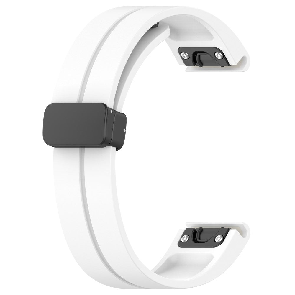 Mega Fed Silikone Universal Rem passer til Smartwatch - Hvid#serie_3